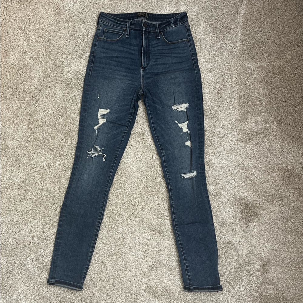 Abercrombie Curve Love High Rise Super Skinny Jeans